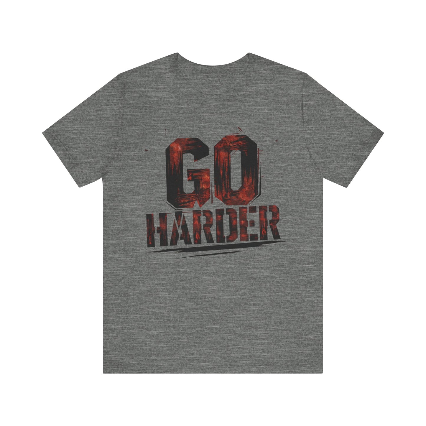 Go Harder - Bold Flame Edition | Motivational Statement Tee