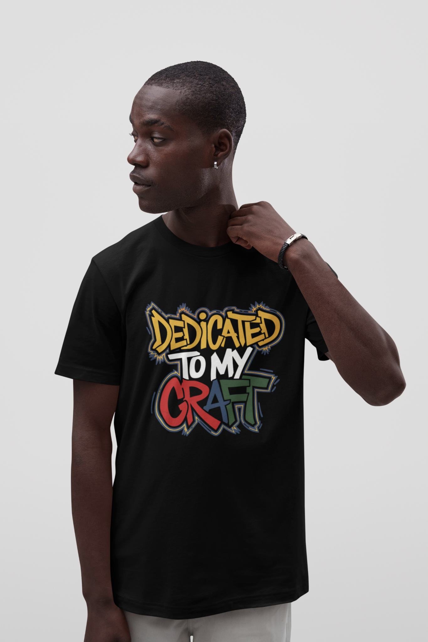 Dedicated To My Craft - Urban Graffiti Edition | Motivational Statement Tee