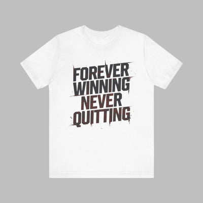 Forever Winning - Minimalist Red Edition | Motivational Statement Tee