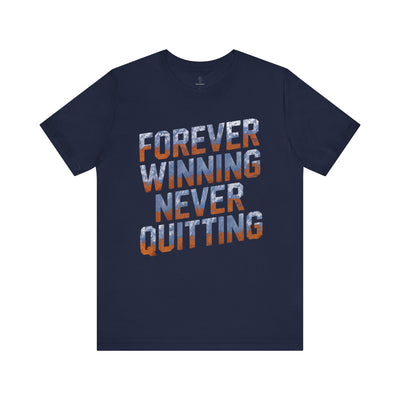Forever Winning - Neon Blue Edition | Motivational Statement Tee