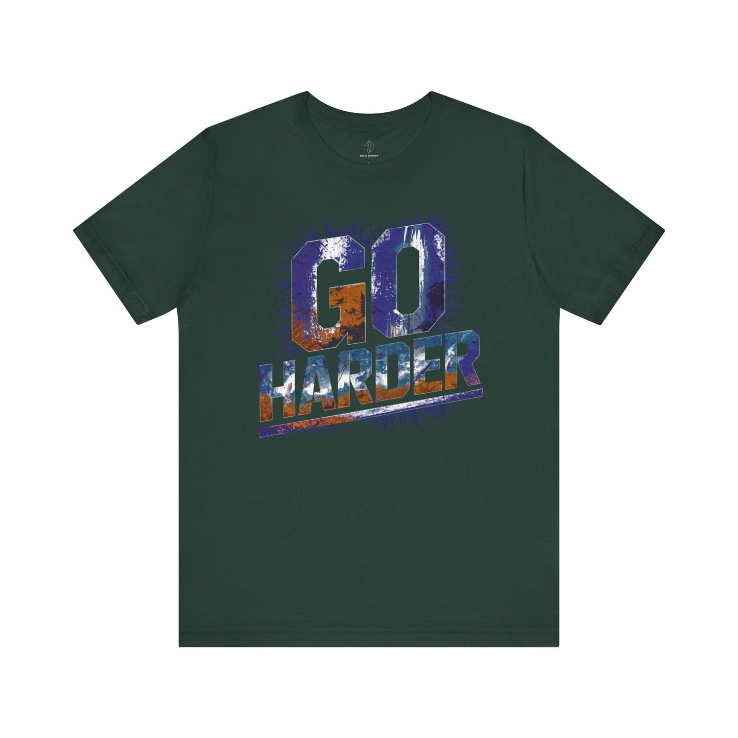 Go Harder - Neon Blue Edition | Motivational Statement Tee