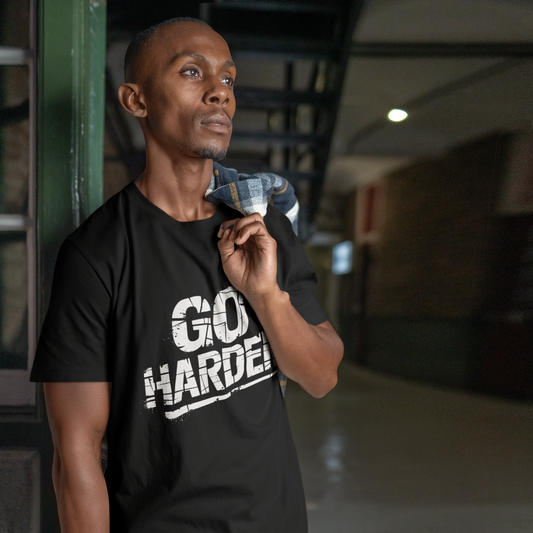 Go Harder - Grunge Edition | Motivational Statement Tee