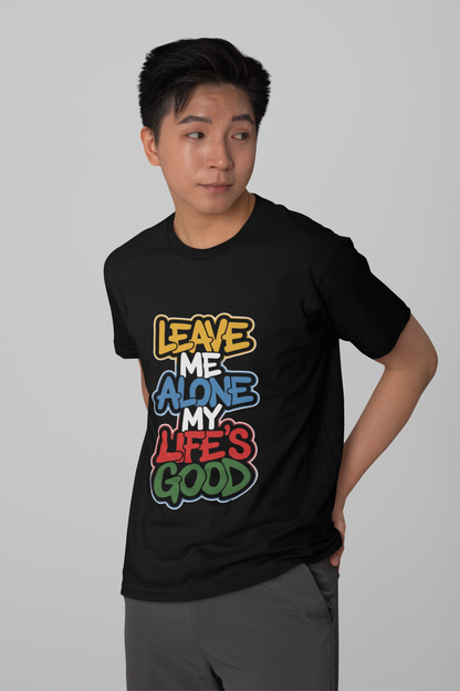 Leave Me Alone - Urban Graffiti Edition | Motivational Statement Tee