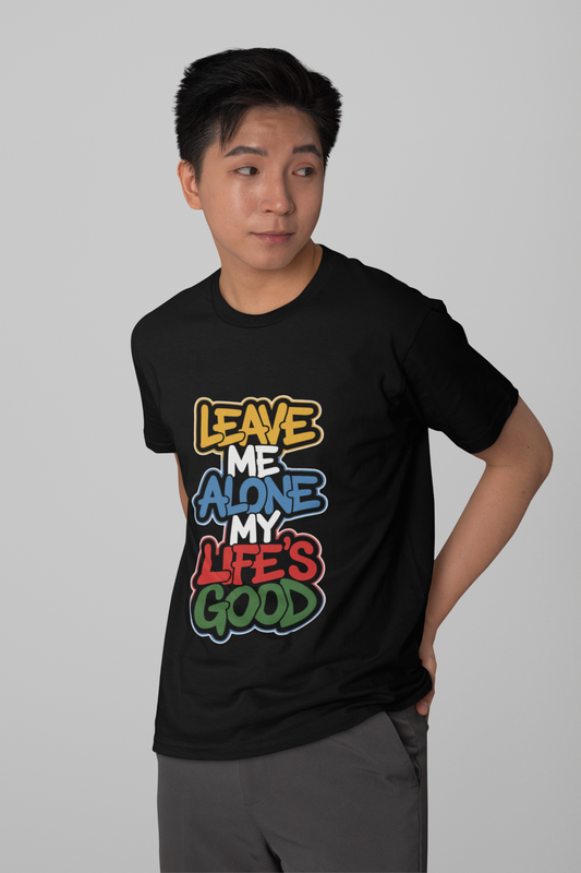 Leave Me Alone - Urban Graffiti Edition | Motivational Statement Tee