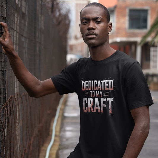 Dedicated To My Craft - Flame Gradient Edition | Motivational Statement Tee