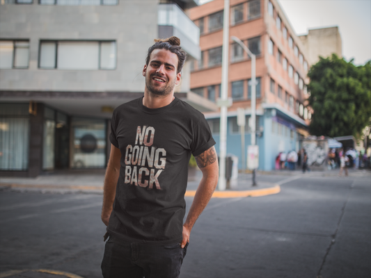 No Going Back - Flame Gradient Edition | Motivational Statement Tee