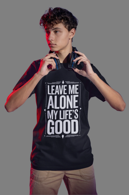 Leave Me Alone - Blueprint Edition | Motivational Statement Tee